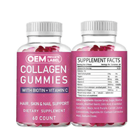 Gummies de collagène Herborigen OEM en marque privée pour le blanchiment de la peau, complément parfait pour les femmes, gummies de collagène pour la peau