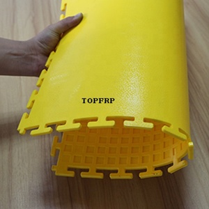 500*500mm <b>PVC</b> Modular Interlocking Leather Grain Floor <b>Tiles</b> - Product Image 1