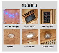Sauna extérieur en cèdre rouge massif, pour 2 à 4 personnes, avec poêle à sauna, certifié CE, en promotion.