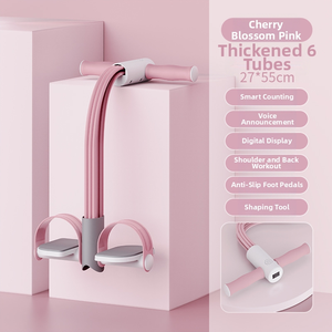 Banda de Resistencia Electrónica Inteligente de 6 Tubos para Abdominales <span class=keywords><strong>con</strong></span> Contador y Temporizador para Gimnasio en Casa - Product Image 6