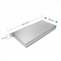 Châssis de Serveur Montable en Rack Boîtier en Aluminium Brossé Sablé Boîte de Bureau 19 Pouces 1U 2U 3U 4U Châssis de Serveur pour Montage en Rack