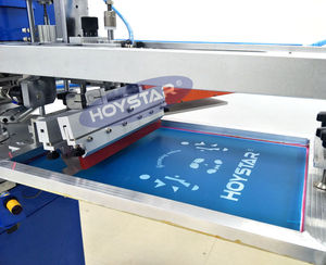 Machine de sérigraphie automatique pour t-shirts, <span class=keywords><strong>carrousel</strong></span> 6 stations, 2 couleurs avec sécheur, machine à imprimer sur sacs en papier - Product Image 2