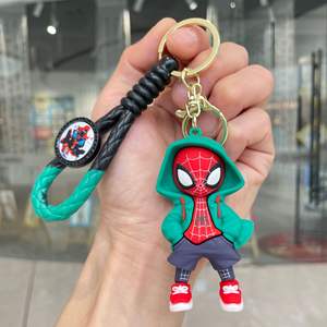 Trendy Cool <strong>Spiderman</strong> Cartoon Doll Keychains Boys Schoolbag Charms Car Key <strong>Rings</strong> Claw Machine Small Gift Supplies - Product Image 6