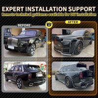 Kit carrosserie pour Rolls Royce Cullinan, style MSY, fibre de carbone sèche, pare-chocs avant et arrière, spoiler, capot moteur, garde-boue, kit carrosserie