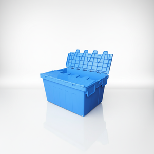 Nested and <strong>Stacked</strong> Storage <strong>Boxes</strong> and Bins Big Plastic Foldable Plastic Containers with Lids Rectangle Auto Parts Container - Product Image 1