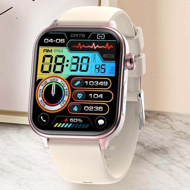 Lige BWET570 ET570 Smart Watches ECG+PPG Women Blood Oxygen Smart Watch Temperature Men Voice Wireless Call Health Smartwatch