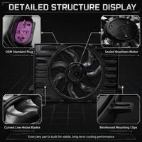 Ensemble de ventilateur de radiateur automobile avec numéros OE, remplacement pour Golf 7 Audi A3 S3, accessoires de refroidissement de véhicule