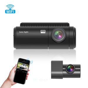 Mini Dvr <span class=keywords><strong>Dashcam</strong></span> 1080p WIFI Cámara de salpicadero de coche Lente <span class=keywords><strong>dual</strong></span> Gran angular Grabadora de coche WDR Multifunción Coche Caja negra con modo de estacionamiento