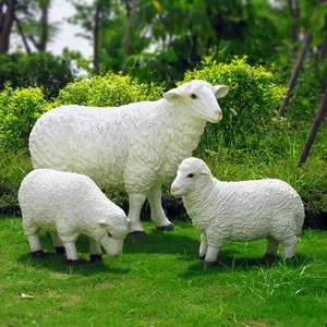 Estatuas de Ovejas de Fibra de Vidrio Personalizadas para Exhibiciones Temáticas de Jardín y Granja - Product Image 2