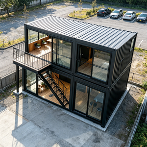 Edificio Prefabricado de Acero Personalizable, Impermeable y Transpirable, Contenedor Móvil con Paredes de Cristal para Escuela u Oficina - Product Image 4