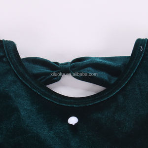 批发高品质天鹅绒面料时尚长公主儿童女孩派对礼服 - Product Image 5