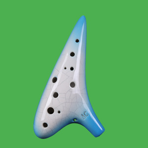 Ocarina en céramique Alto C à 12 trous, instrument à vent portable pour l'enseignement des étudiants et comme cadeau musical - Product Image 4