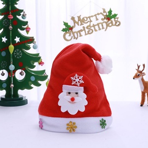Vente flash - Décorations de Noël - Chapeaux de Père Noël pour adultes et enfants - Chapeaux de Père Noël en forme de bonhomme de neige et d'élfe avec LED - Product Image 3