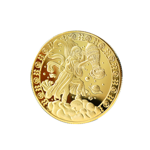 12 Constellation Cercle Australien Plaqué Or Pièce Commémorative Aquarius - Product Image 1
