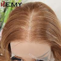 Perruque Synthétique KEMY HAIR à Lace Front, Mélange de Cheveux, Ondulée, Résistante à la Chaleur, Fibres Tressées, Sans Colle, Vente en Gros de Perruques Synthétiques pour Femmes