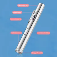 Bâton de chat multifonctionnel rechargeable par USB avec nouvelle lampe de poche infrarouge et lumière laser jouet de chaton écologique pour animaux de compagnie