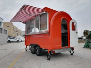Remorque de nourriture de camion de restauration rapide de Taco de café de kiosque de jus de voiture de Hot Dog avec le gril remorque Mobile de nourriture de <span class=keywords><strong>Pizza</strong></span> - Product Image 3