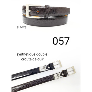 เข็มขัดหนังสังเคราะห์ทรงเพรียวบางดีไซน์เรียบง่ายทันสมัย ​​057 สำหรับชุดที่เป็นทางการและเครื่องประดับแฟชั่นประจำวัน - Product Image 4