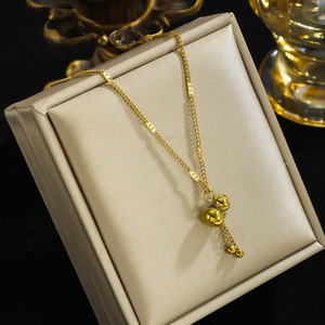 Collier pendentif gourde porte-bonheur traditionnel chinois, très populaire, <span class=keywords><strong>apporte</strong></span> sécurité, richesse et protection, nouveau style - Product Image 6