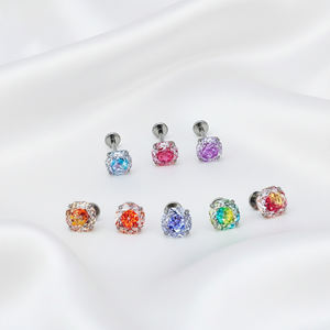 भारी थोक थोक थोक F136 टाइटेनियम कान स्टड के साथ स्टड: हेलिक्स स्टड, होंठ स्टड, नाक स्टड, नाक स्टड, नाक स्टड, नाक स्टड - Product Image 1