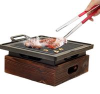 Barbecue portable sans fumée, style coréen et japonais, four à charbon de bois, réchaud à alcool, ustensiles de cuisson antiadhésifs pour la maison
