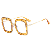 Nouvelles Lunettes Carrées Surdimensionnées à Verres Transparents 2026 pour Femmes – Monture Optique Anti-Lumière Bleue Tendance – Montures de Lunettes Classiques – Accessoires de Mode