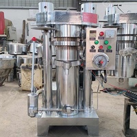 Presse hydraulique commerciale pour l'extraction à froid d'huile d'olive, d'avocat, de sésame et de beurre de cacao, fabriquée en Italie