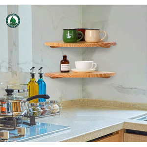 Hirohiro Corner <b>Wall</b> Shelf Floating Irregular <b>Display</b> Rack For Indoor Decor - Product Image 4