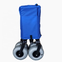 Chariot de plage pliable robuste à quatre roues, chariot de transport portable pour festivals, fêtes et camping, chariot durable, OEM