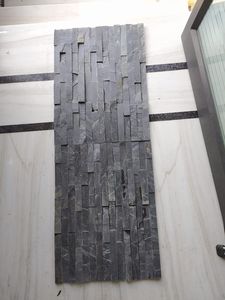 Panneau mural rectangulaire en pierre naturelle en forme de Z Carreaux de placage de mur extérieur Revêtement mural Culture Produit en vrac fait à la main - Product Image 3