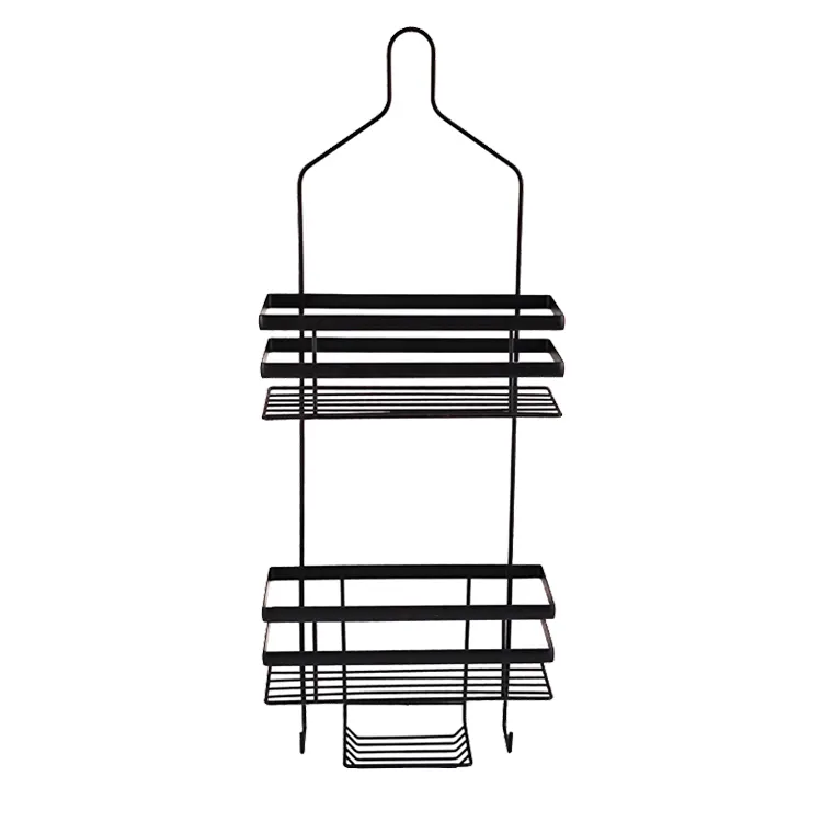 BX bathroom black powder coated shower caddy hanging  bathroom caddy