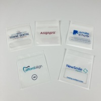 Sacs d'aligneurs personnalisés avec impression, sacs d'emballage dentaire transparents, sacs refermables à fermeture éclair, sacs en mylar pour blanchiment des dents, sacs de nettoyage pour aligneurs