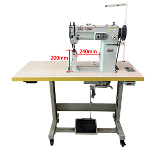 Máquina de coser industrial de una aguja en zigzag JN-1246, máquina de coser de poste en zigzag de alta resistencia - Product Image 1