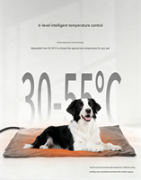 Plaque chauffante électrique moderne pour animaux de compagnie, coussin chauffant à température constante pour chiens, chats, lapins, petits animaux