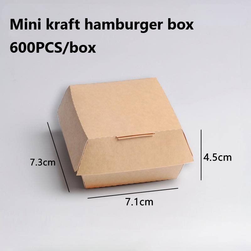 Mini boîte à hamburger kraft
