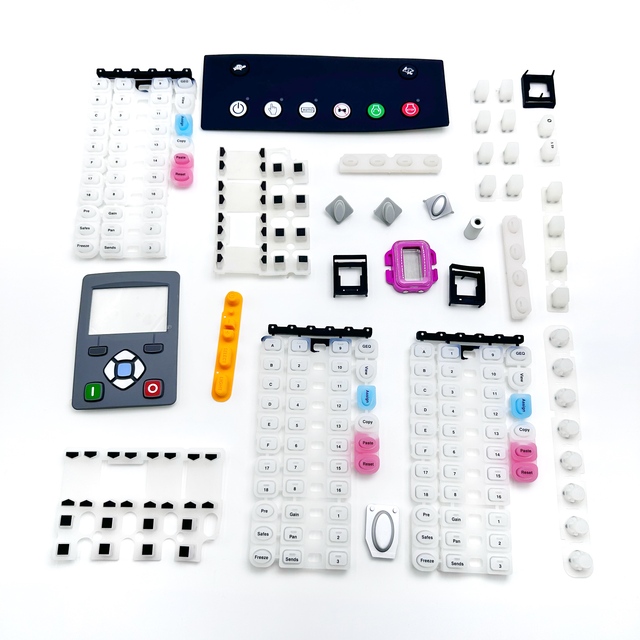 Custom Backlit Silicone Keypad Buttons for Audio Equipment Remote Panel OEM Rubber Switch Manufacturing Service