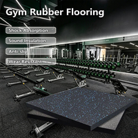 Tapis de sol sportif en caoutchouc EPDM HANLI 20 mm, haute élasticité, non toxique, carrelage de salle de sport, taille personnalisée, complexe sportif intérieur