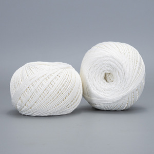 Cotton Yarn Ball 150g Spun Ring Spun <b>Bleached</b> For Construction And Craft Use - Product Image 1