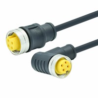 Impermeable IP67 Color personalizado Amarillo/Naranja Cable Automatización M12/M8/M5 7/8 Conector eléctrico para soluciones personalizadas