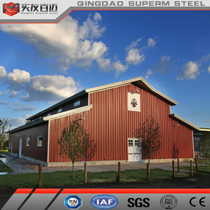 Estructura de acero prefabricada Venue Farm Barndominium Red Wedding Barndo Kits Rustic Country Pole Barn para la <span class=keywords><strong>venta</strong></span> con diseño - Product Image 6