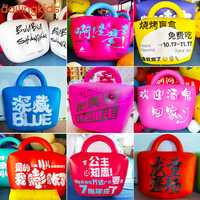 Accessoires publicitaires gonflables personnalisés en forme de sac à main – Présentoirs marketing de marque pour le commerce de détail, les cafés, les événements éphémères