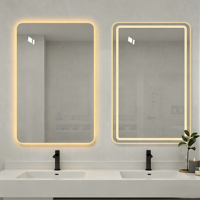 Espejo LED para Baño, Pantalla Táctil Inteligente, Espejo de Vanidad con Iluminación LED, Espejo de Pared con Iluminación LED Mágica para Baño