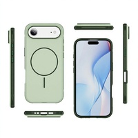 Coques de téléphone portable magnétiques bicolores à motif animalier estival pour 15 Pro/16 Pro/17 Air Rétro