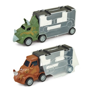 Set Gioco Camion Trasporto Dinosauri con Ruote Libere, Veicolo Giocattolo con Figure di Dinosauri - Product Image 4