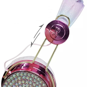 KH3ใหม่เดิม Kin สำหรับเด็กโรงเรียนนักเรียนชุดหูฟังแมวหูสายเด็กยูนิคอร์นหูฟัง - Product Image 4