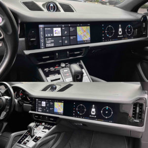 Autoradio Android double écran 12,3 pouces LHD avec maintien du système OEM, CarPlay et navigation pour Porsche Cayenne 2018-2023 - Product Image 3