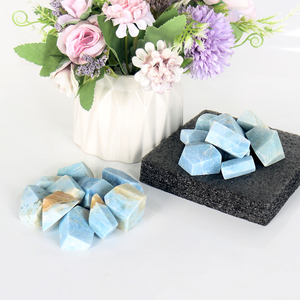 Vente en gros de cristaux de pierres naturelles de guérison, pierres précieuses de haute qualité en forme libre, cristal bleu en forme libre pour la fabrication de bijoux - Product Image 4