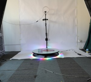 360 độ chuyển động chậm Video Photo Booth nền tảng rotator iPad tương thích cho điện thoại thông minh máy ảnh SLR - Product Image 3