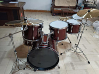 Tam 7 adet davul seti caz bateri seti fiyatı (DSET-310)