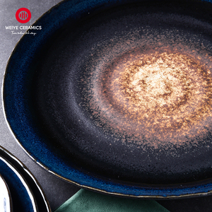 Platos <span class=keywords><strong>de</strong></span> Cerámica Nórdicos Azules WEIYE, <span class=keywords><strong>de</strong></span> Alta Calidad y Bajo Precio, para Restaurantes, <span class=keywords><strong>Venta</strong></span> al por Mayor, Estilo Nórdico, Plato <span class=keywords><strong>de</strong></span> Porcelana - Product Image 2